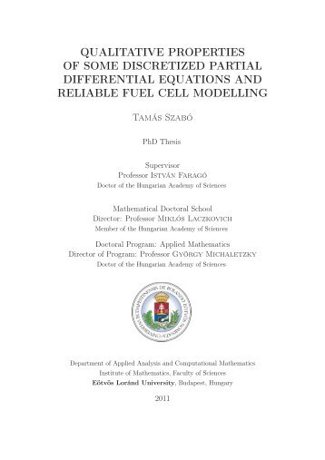 Thesis - ELTE TTK TEO