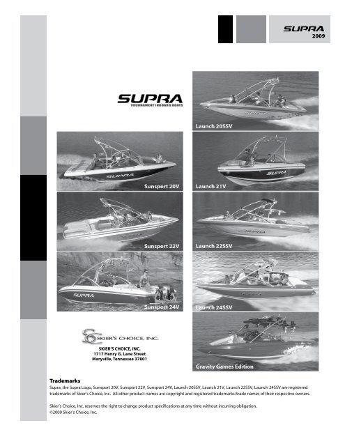 2009 (PDF) - Supra Boats