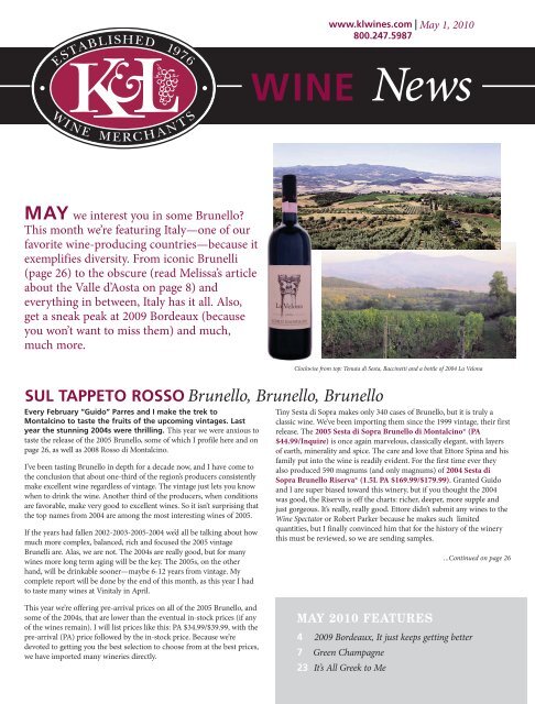 K & 2024 l wine merchants