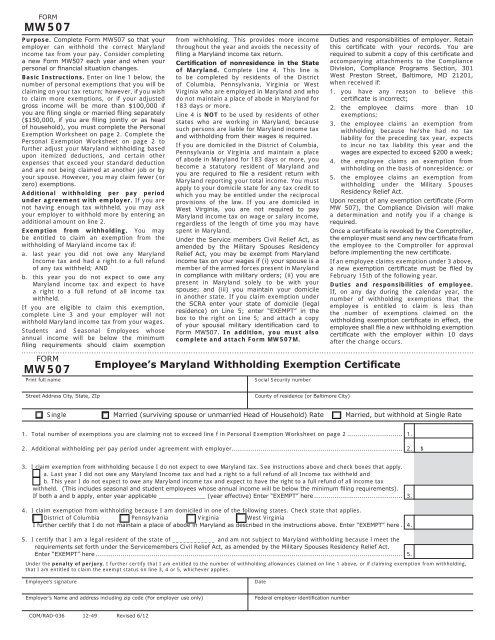 Md Withholding Form Pdf Format Iatse Local 22