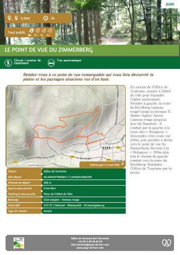 Le point de vue du Â« Zimmerberg Â»...