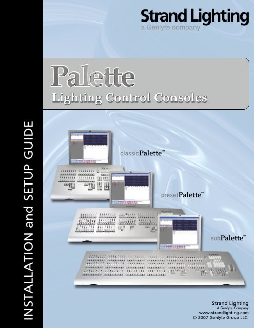 Palette Installation and Setup Guide - Grand Stage Company