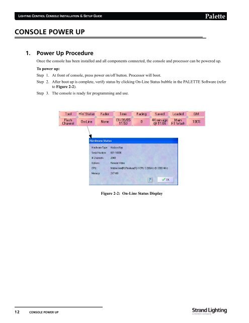 Palette Installation and Setup Guide - Grand Stage Company