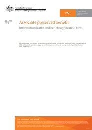 Associate preserved benefit - PSS