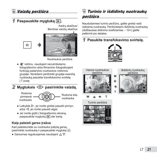 Naudojimo instrukcija SH-50 - Olympus