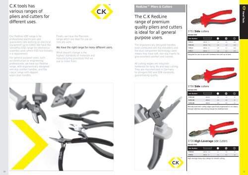 C.K tools â the range of hand tools designed for ... - InfoMine