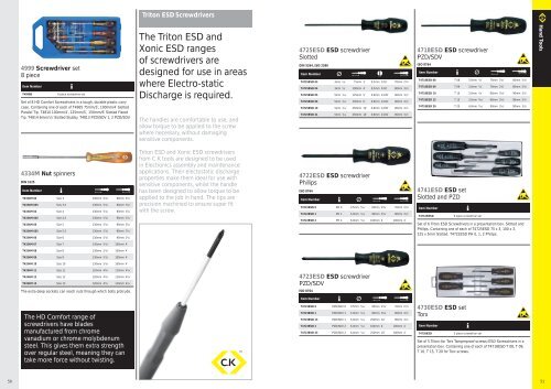 C.K tools â the range of hand tools designed for ... - InfoMine