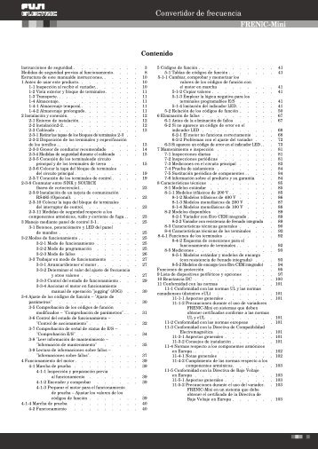 Convertidor de frecuencia FRENIC-Mini - Disinel