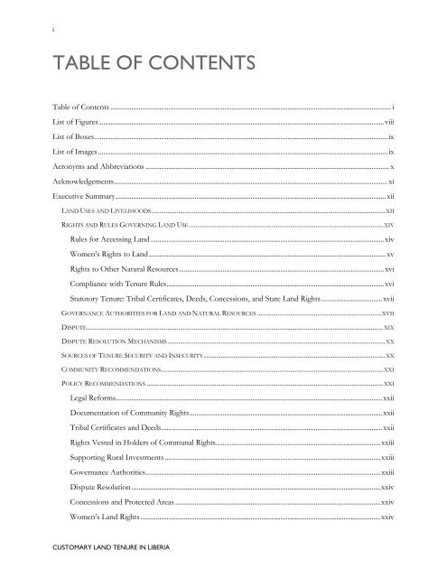 Customary Land Tenure in Liberia - Land Tenure and Property ...