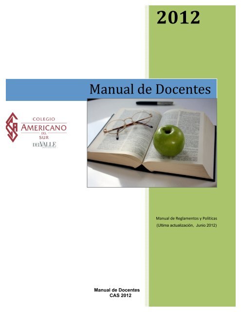 Manual de Docentes - Colegio Americano del Sur