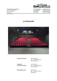 La Passerelle - ThÃ©Ã¢tre Vidy Lausanne