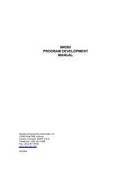 M4500 PROGRAM DEVELOPMENT MANUAL - Sea-Seg.com