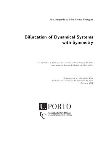 Bifurcation of Dynamical Systems with Symmetry - Faculdade de ...