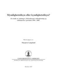 Masteroppgave av Margrete Langeland ... - Rokkansenteret