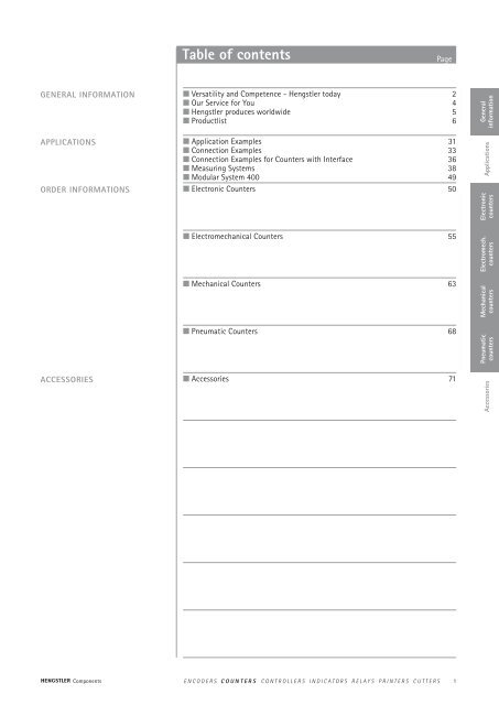 Totalizing Counters - Hengstler GmbH