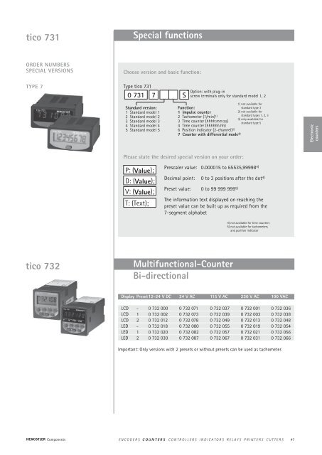 Totalizing Counters - Hengstler GmbH