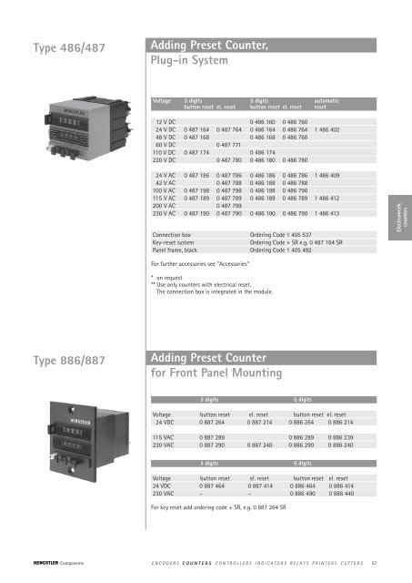 Totalizing Counters - Hengstler GmbH