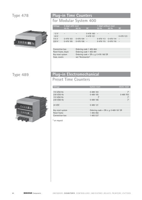 Totalizing Counters - Hengstler GmbH