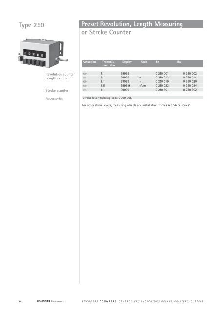 Totalizing Counters - Hengstler GmbH