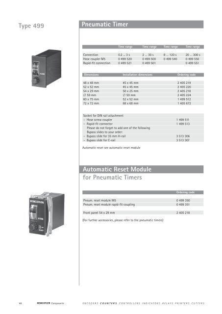 Totalizing Counters - Hengstler GmbH