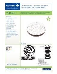 View Product Sheet - AquaStar Pool Products