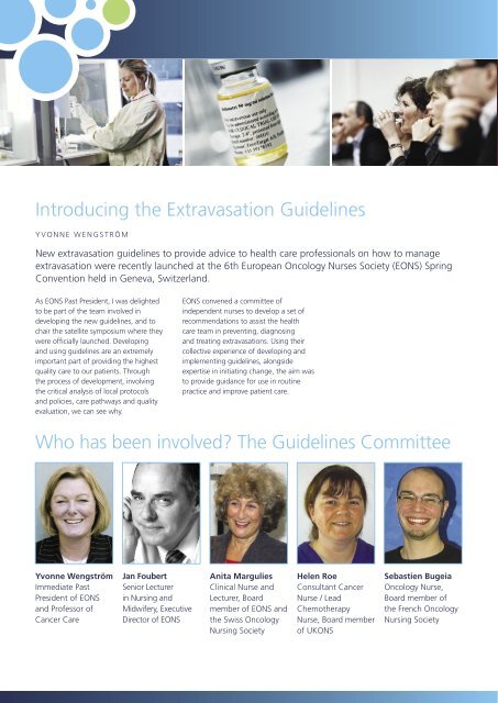 Introducing the Extravasation Guidelines - the European Oncology ...