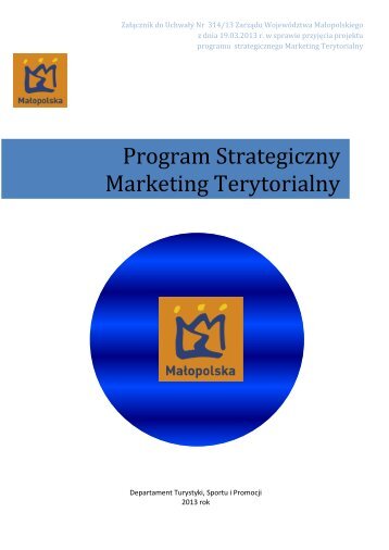 Program Strategiczny Marketing Terytorialny - Województwo ...