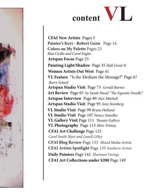 Visual Language Magazine Contemporary Fine Art  Vol 2 No 6 June 2013