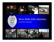 Chief Scarborough - Warner Robins Police Department