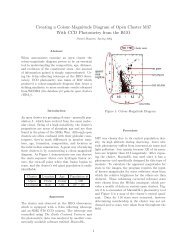 Creating a Colour-Magnitude Diagram of Open Cluster M37 With ...