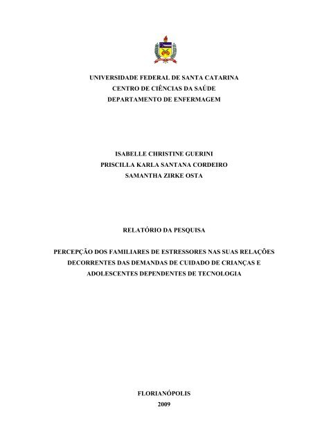 Vista do Percepções da cuidadora familiar de crianças com necessidades  especiais de saúde em uso de dispositivos tecnológicos