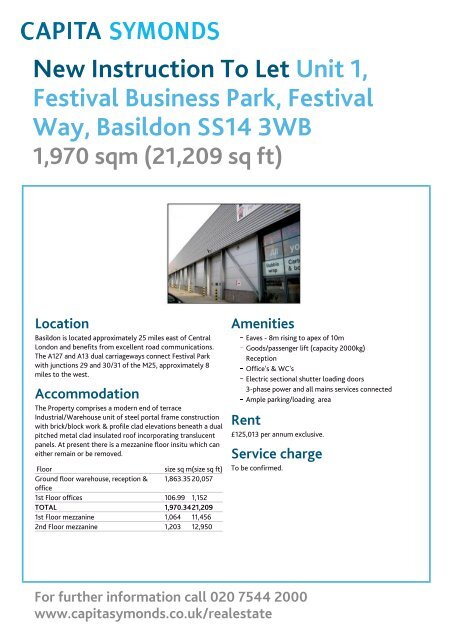 Festival Business Park, Unit 4 - 06 January 2011 ... - Capita Symonds