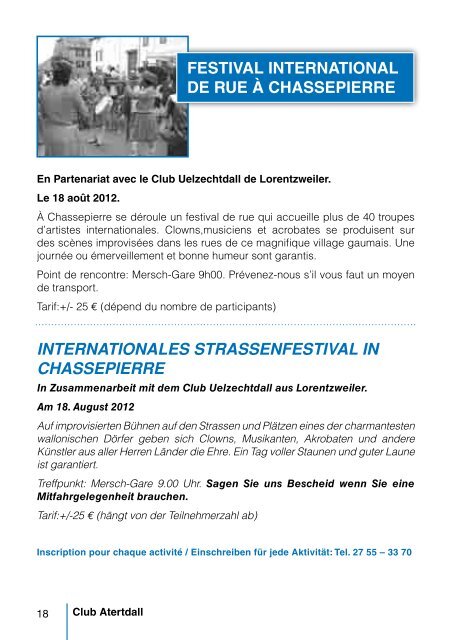 L'ÉTÉ au Club Atertdall - Croix-Rouge luxembourgeoise