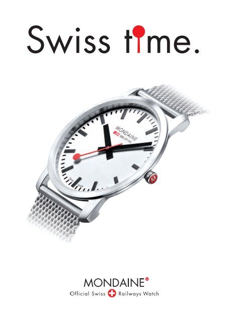 the Swiss time icon - Mondaine