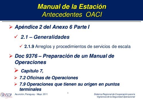 Manual de la EstaciÃ³n - ICAO