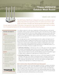 Tropos 6320 Datasheet - Sigma Wireless