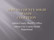 Mike Cooper – Athens City-County Health Department - Rural Action