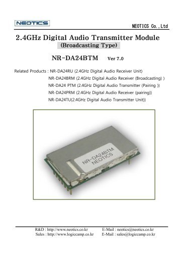 2.4GHz Digital Audio Transmitter Module