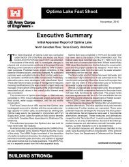 Executive Summary, Initial Appraisal Report of Optima Lake, North ...