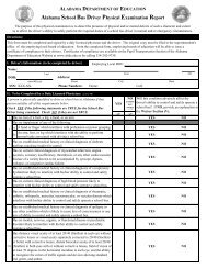 School Bus Driver Physical Form - Alabama Education Association