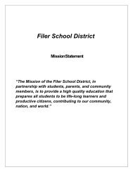 Filer School District - Filer Schools Intranet