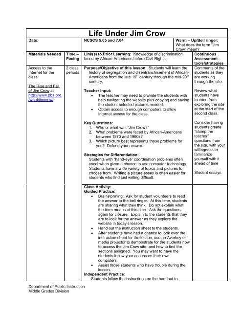 Learning English Essay Writing Good English Essays Examples also Essays Topics In English Life Under Jim Crow Essay Papers Examples