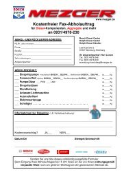 Kostenfreier Fax-Abholauftrag - mezger