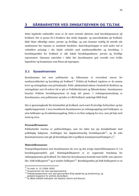 ROS-analyse - Sysselmannen