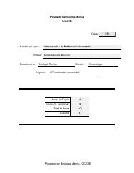 IntroducciÃ³n a la morfometrÃ­a geomÃ©trica - Cicese