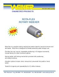 ROTA-FLEX ROTARY INDEXER - Welker Engineered Products
