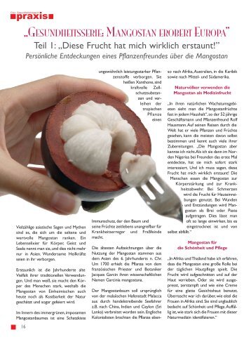 Gesundheitsmagazin - mangostan-europe.com