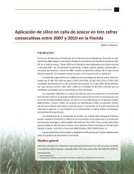 Aplicación de sílice en caña de azúcar en tres zafras ... - Tecnicaña