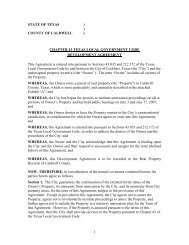 Annexation Development Agreement Example (H.B. 1472) - Texas ...