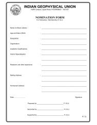 Nomination form for enrolling Life Membership - IGU